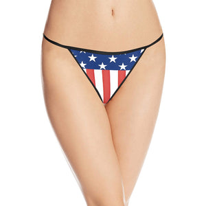 Stars and Stripes Women's G-String Panties - Patriotic and Sexy Underwear