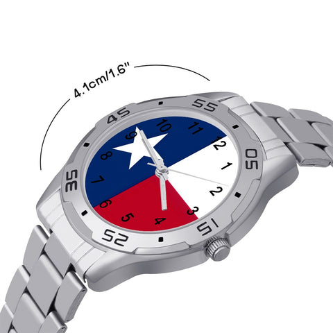 Texas Flag Style Business Watch - Show Your Texas Pride