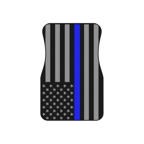 Thin Blue Line Flag Car Mat Set – Honor and Duty on the Road