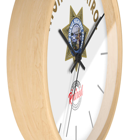 Highway Patrol Retired Wall Clock | Celebrate Service and Leisure