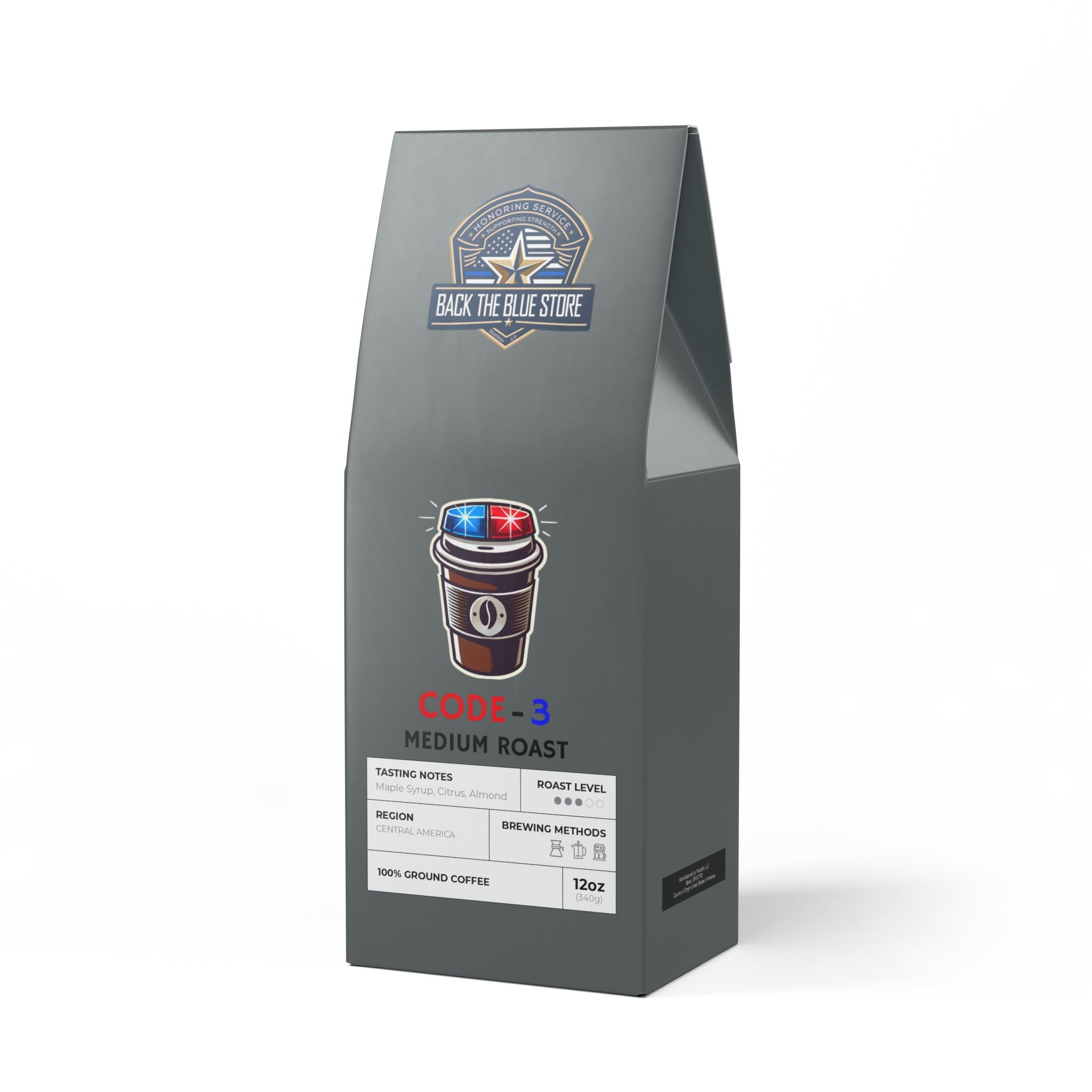 Code-3 Coffee Blend – Medium Roast for First Responders and Military Troops