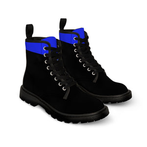 Men's Thin Blue Line Supportive Canvas Boots | Back The Blue Store