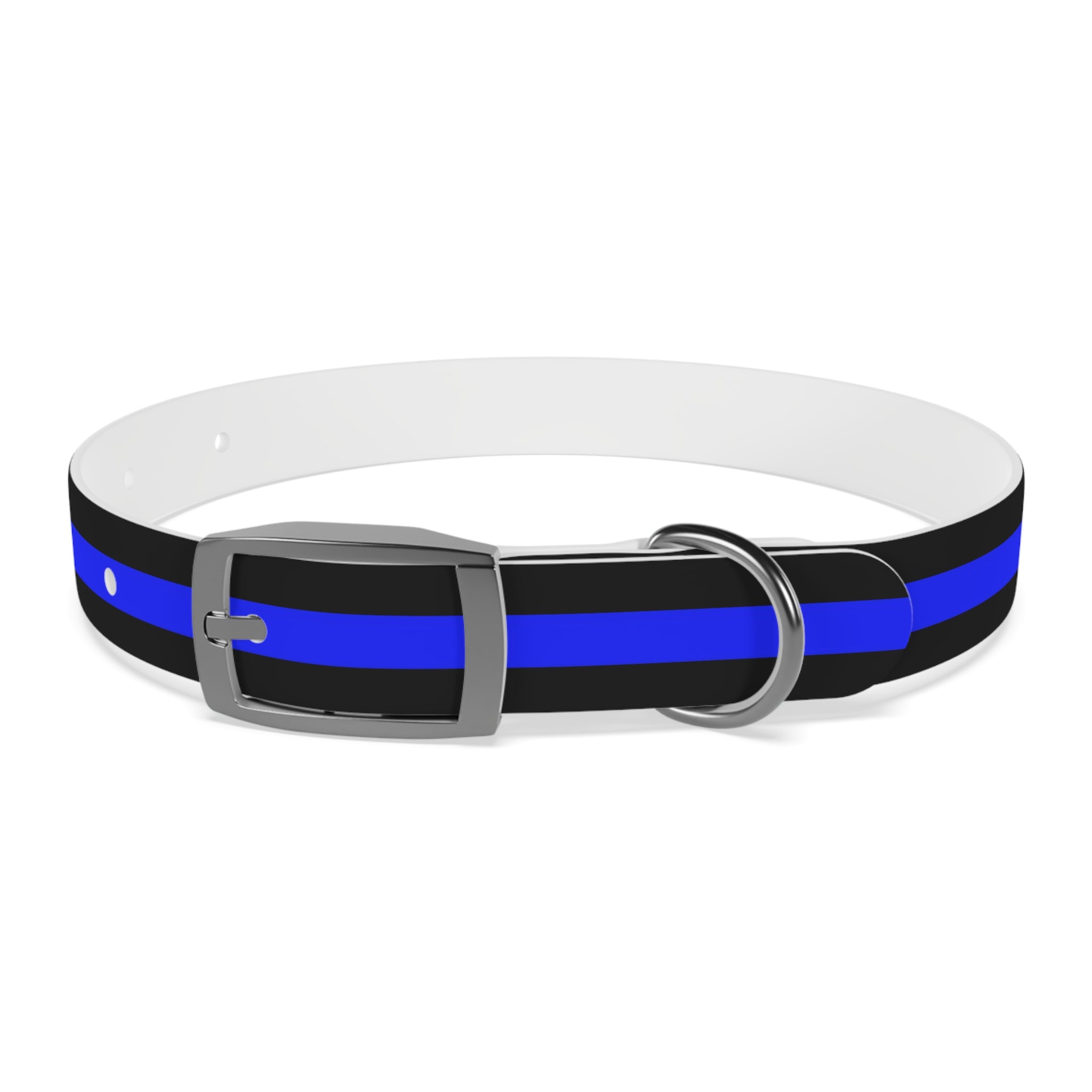 Supportive Thin Blue Line Dog Collar | Patriotic Pet Gear | Back The Blue Store