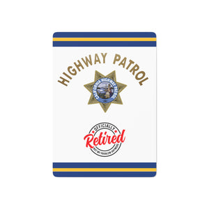 Officially Retired CHP Officer Custom Poker Cards