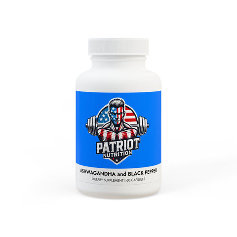 Patriot Nutrition Ashwagandha and Black Pepper Supplement (60 capsules)