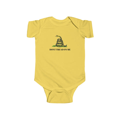 Yellow Gadsden Flag Baby Bodysuit - Embrace Heritage in Comfort!