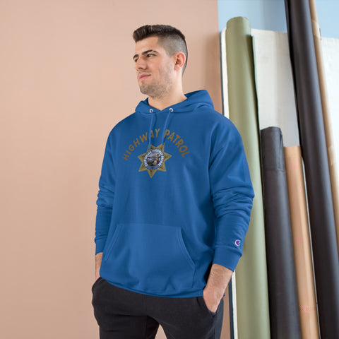 Champion Eco Hooded Sweatshirt - Highway Patrol & Retired Emblem