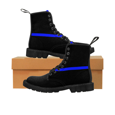 Mens Thin Blue Line Canvas Boots | Supportive & Comfortable Footwear