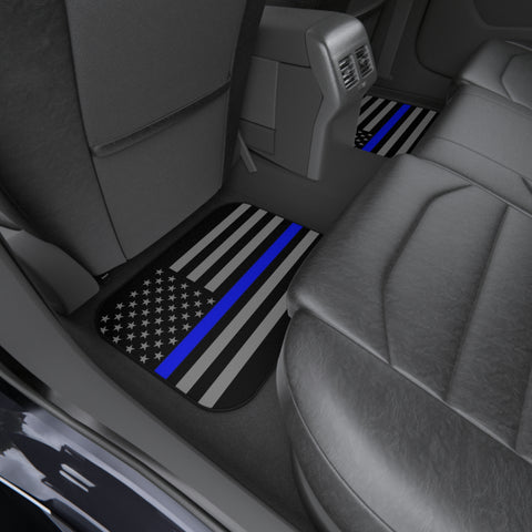 Thin Blue Line Flag Car Mat Set – Honor and Duty on the Road