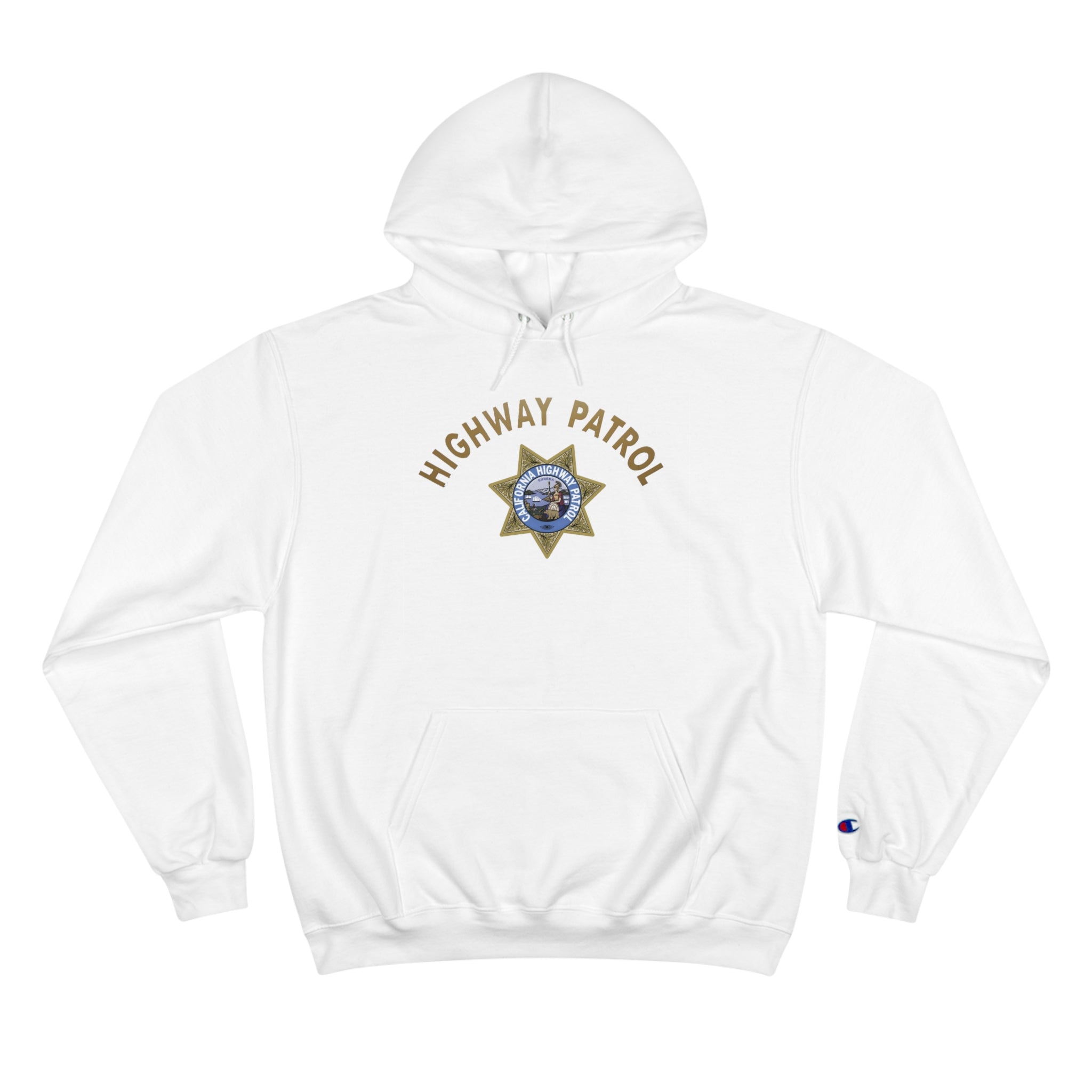 Champion Eco Hooded Sweatshirt - Highway Patrol & Retired Emblem