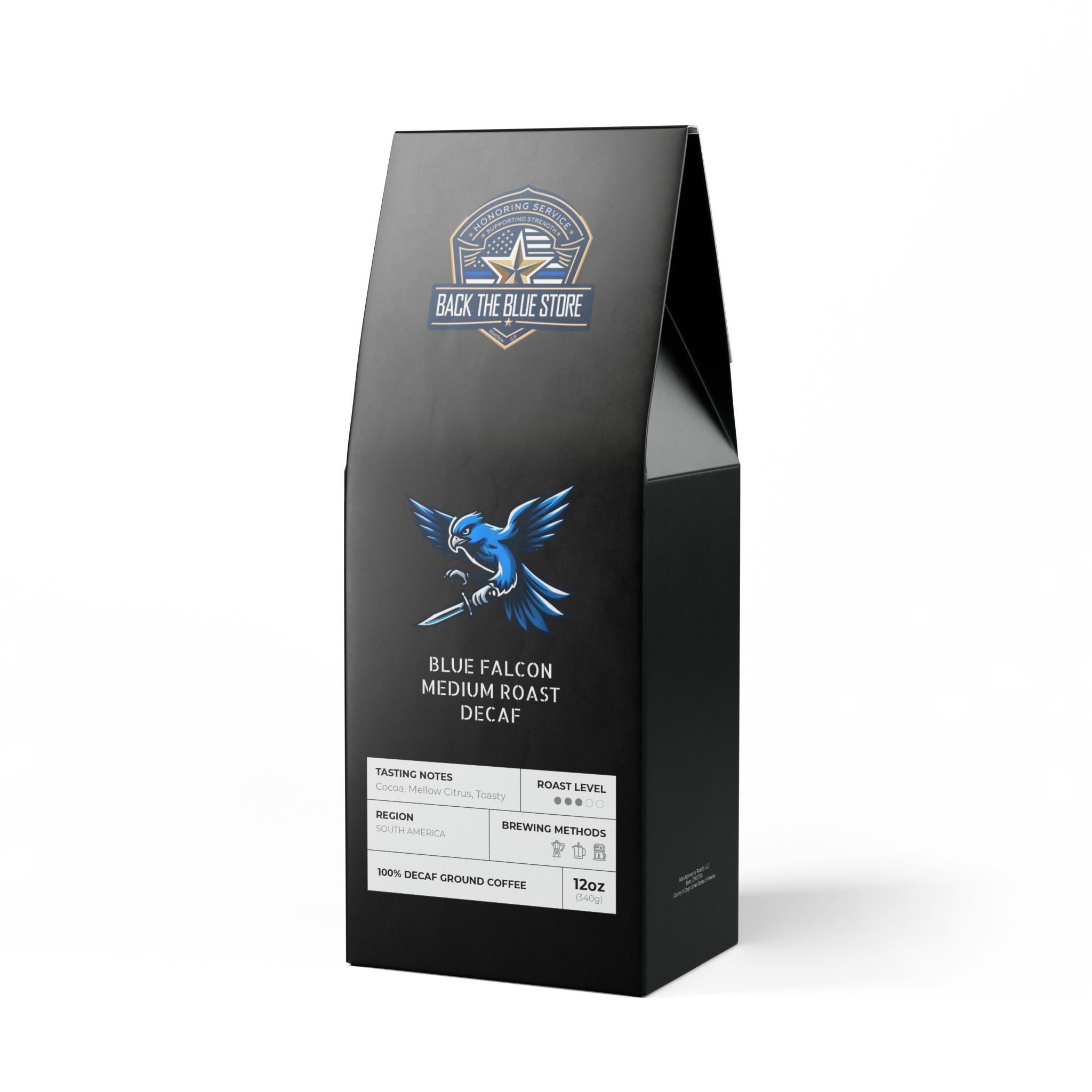 Blue Falcon Decaf Blend Medium Roast – The Brew That’s There When You Need It (Sort Of)