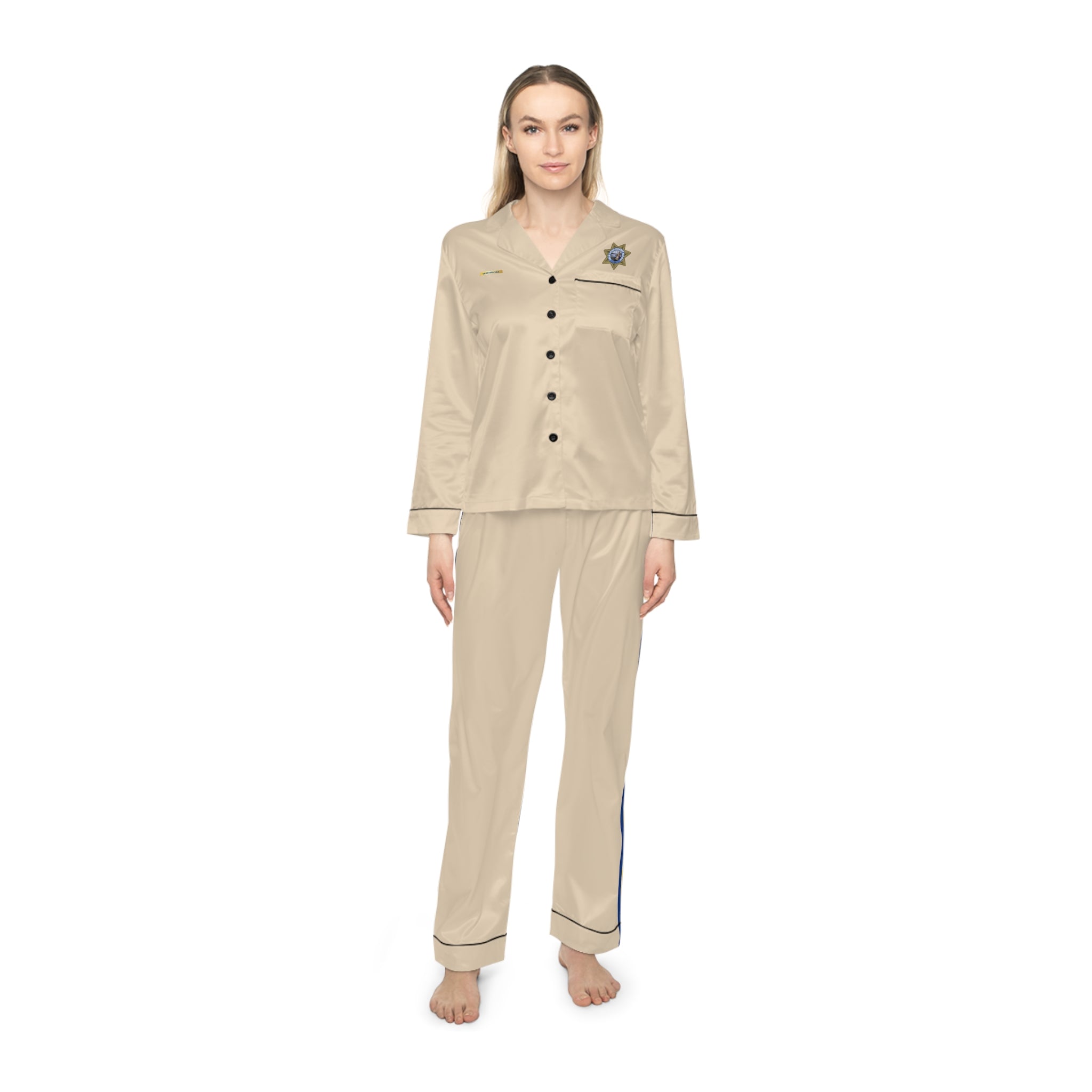 Exclusive CHP-Inspired Women's Satin Pajamas | Officer Nightingale Edition