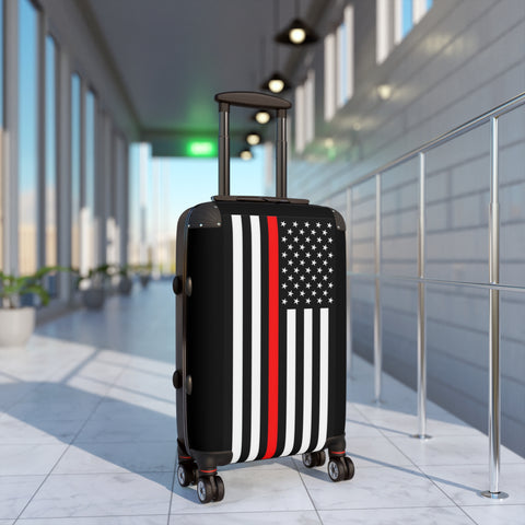 Thin Red Line Flag Suitcase