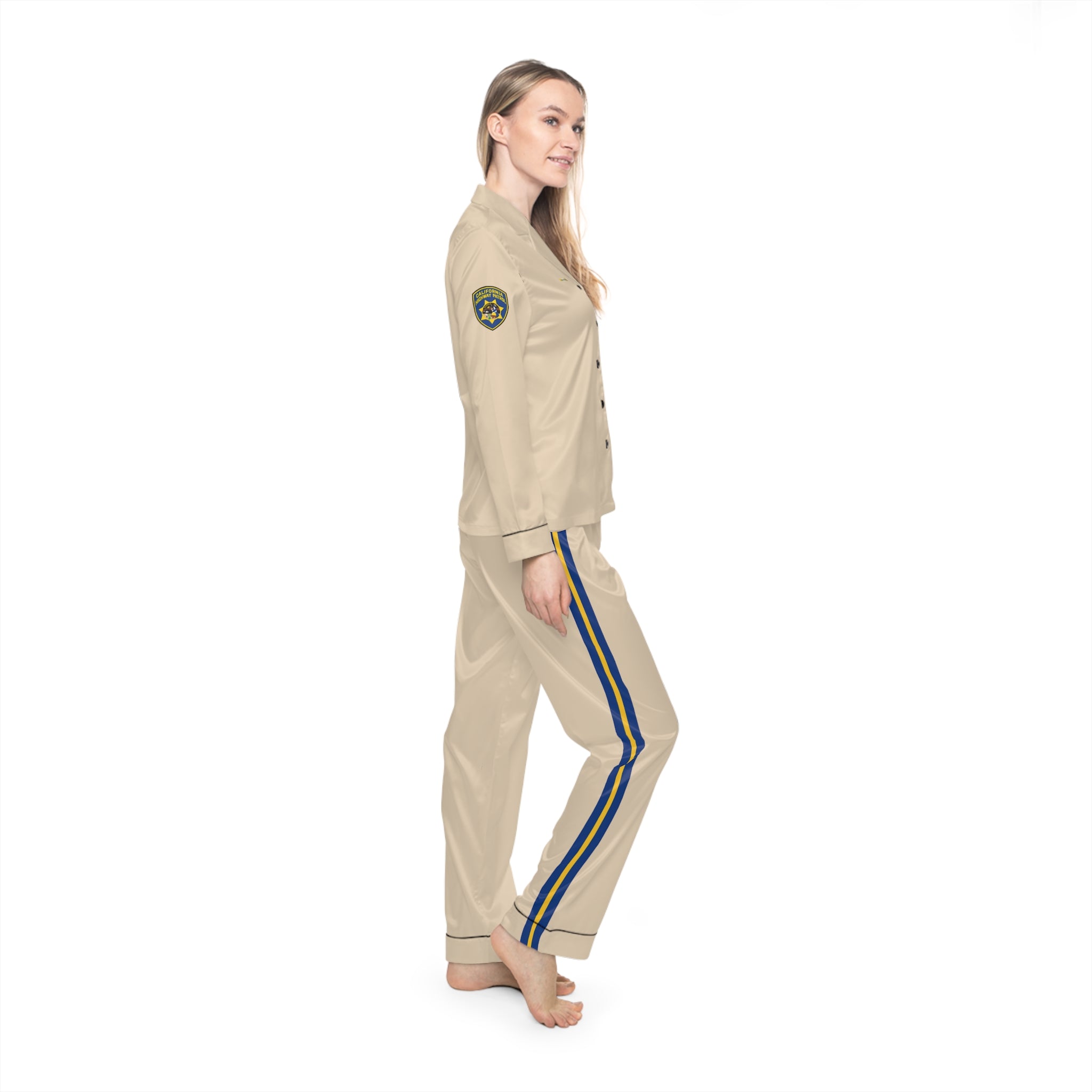 Exclusive CHP-Inspired Women's Satin Pajamas | Officer Nightingale Edition