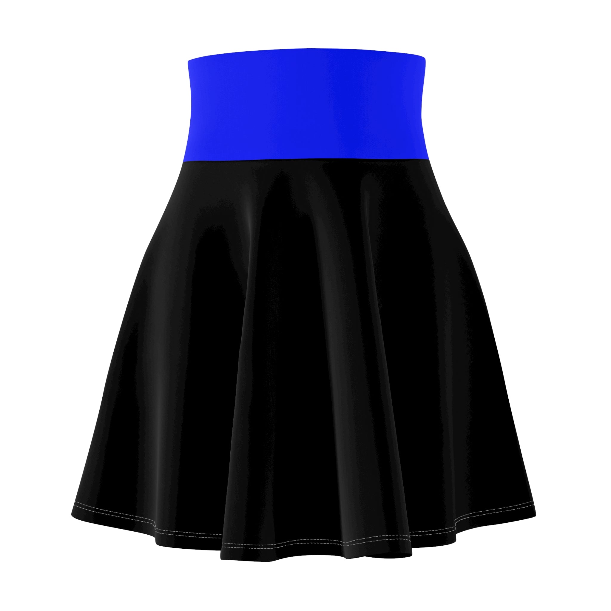 Expressive & Comfortable - Women's Thin Blue Line Skater Skirt