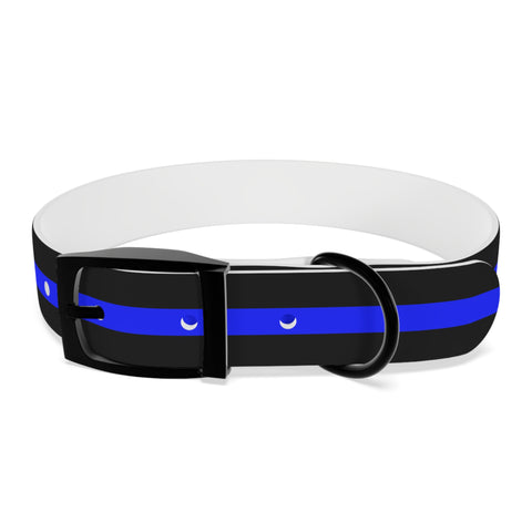 Supportive Thin Blue Line Dog Collar | Patriotic Pet Gear | Back The Blue Store
