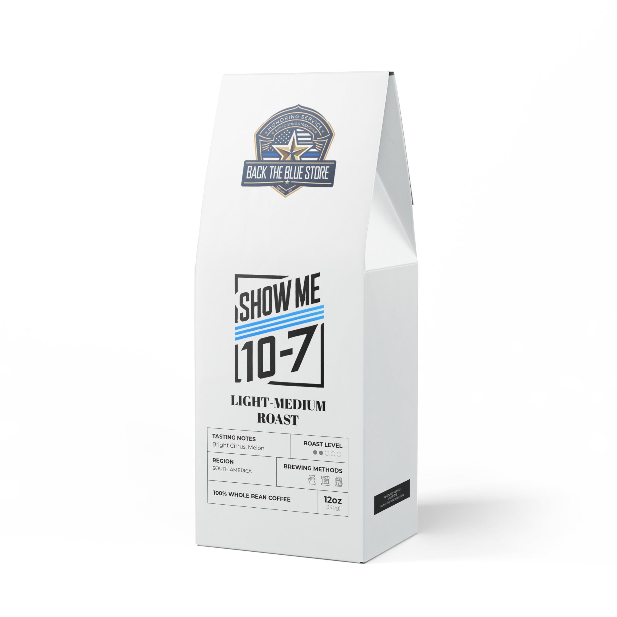 Show Me 10-7 Light-Medium Roast Coffee – Crafted for Law Enforcement Supporters