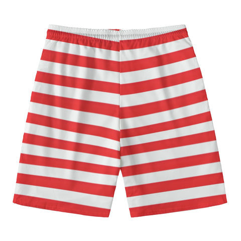 American Flag Inspired Men's Swim Shorts | Patriotic Beachwear