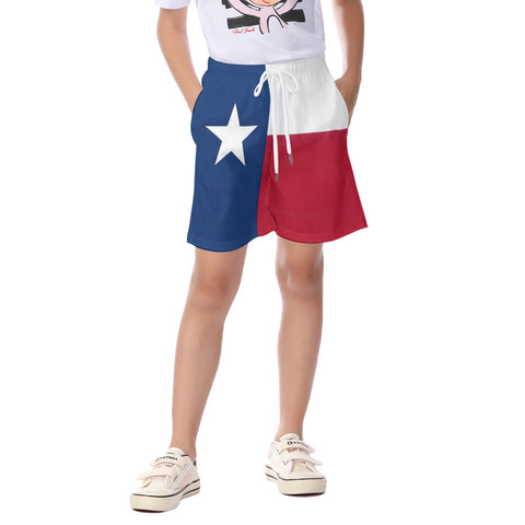 Texas Flag Inspired Kid's Beach Shorts - Shop Now at Back The Blue Store