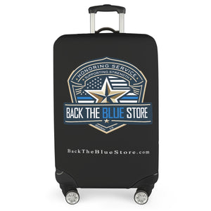 Back The Blue Store Luggage Cover - Secure and Honor Your Travels