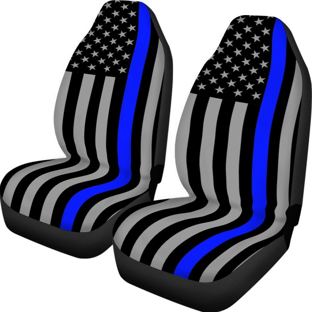 Thin Blue Line Flag Universal Car Seat Covers - Shop Now @ Back The Blue Store