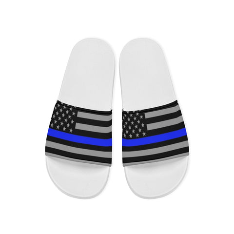 Thin Blue Line Flag Anti-Slip Sandals for Men | Back The Blue Store