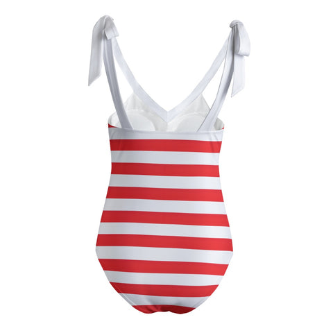 American Flag Inspired Women's Swimsuit - Stylish & Patriotic Swimwear