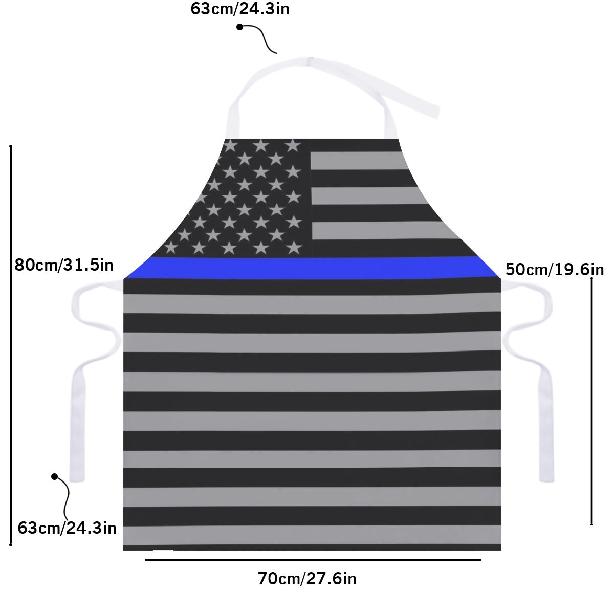 Thin Blue Line Flag Apron - Support and Style in the Kitchen