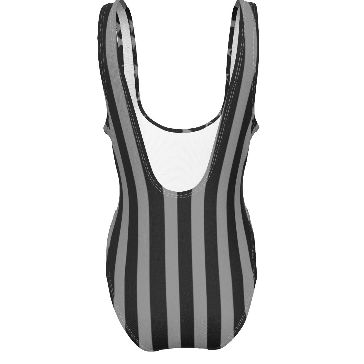 Vertical Thin Blue Line Flag Inspired High Cut Swimsuit | Patriotic Swimwear