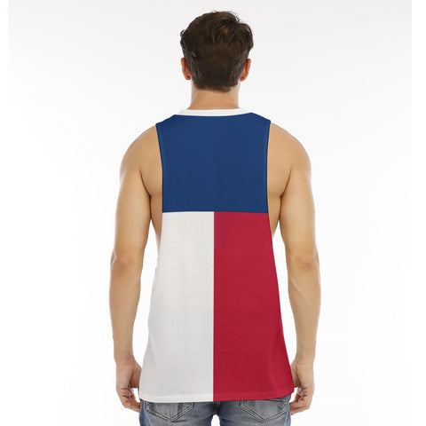 Men's Texas Flag Inspired Long Tank Top - Embody the Texan Spirit