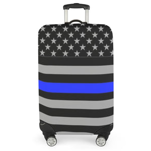 Thin Blue Line Flag Luggage Cover - Protect and Show Your Support