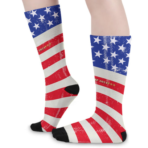 Trump 2024 | American Flag Inspired Unisex Socks - Comfort Meets Patriotism