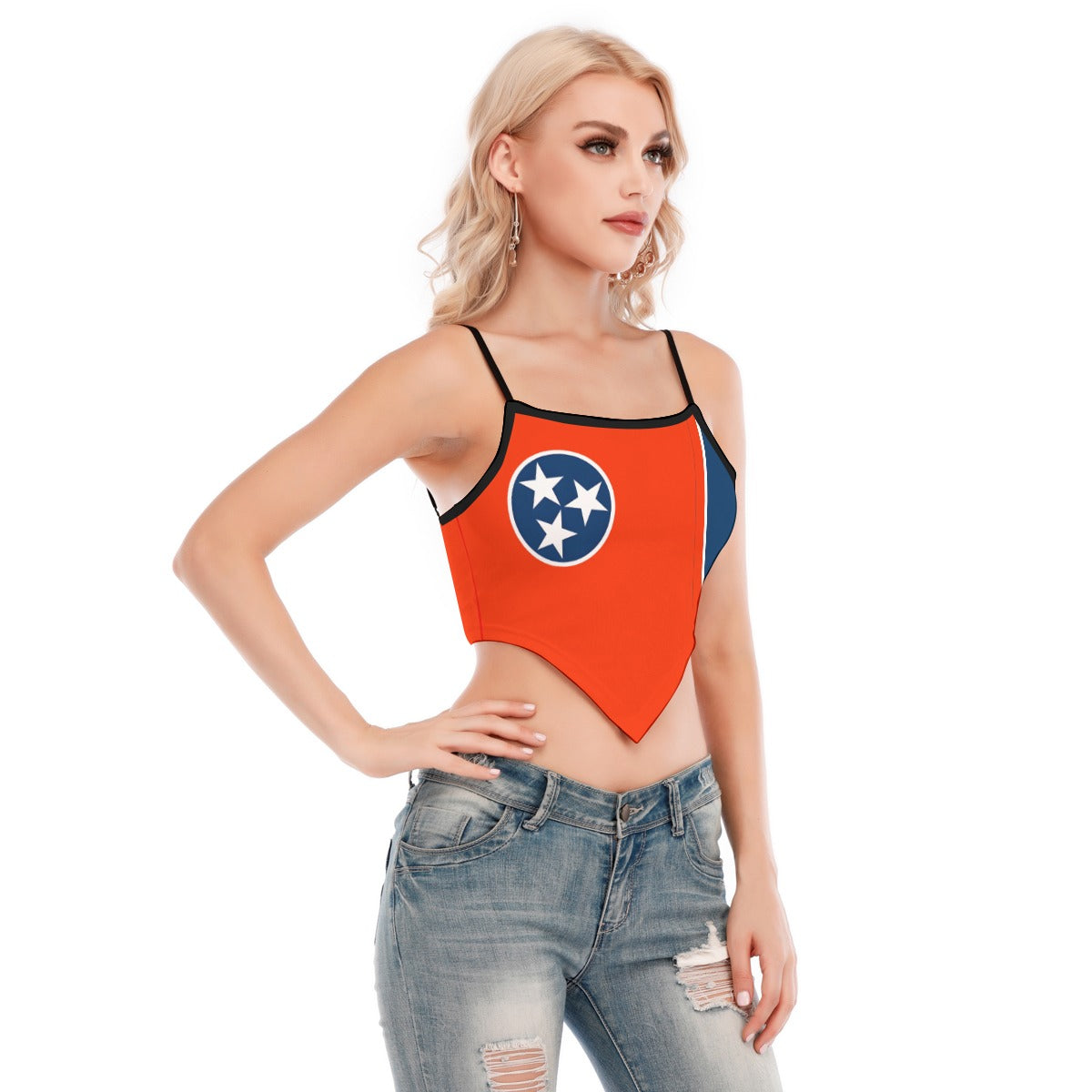 Tennessee State Flag Inspired Women's Cami Tank Top - Show Your State Pride