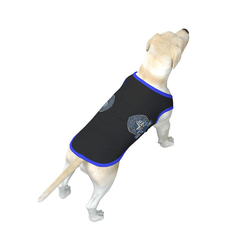 Back The Blue Store Black and Blue Dog Vest - Stylish Support for Your Pet