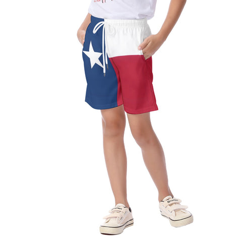 Texas Flag Inspired Kid's Beach Shorts - Shop Now at Back The Blue Store