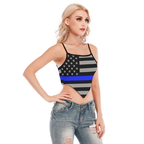 Thin Blue Line Women's Cami Tube Top | Stylish Support & Comfort