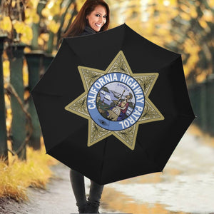 California Highway Patrol Badge Umbrella - Stay Dry in Style