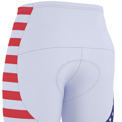 Patriotic American Flag Inspired Men's Cycling Shorts - Comfort & Style