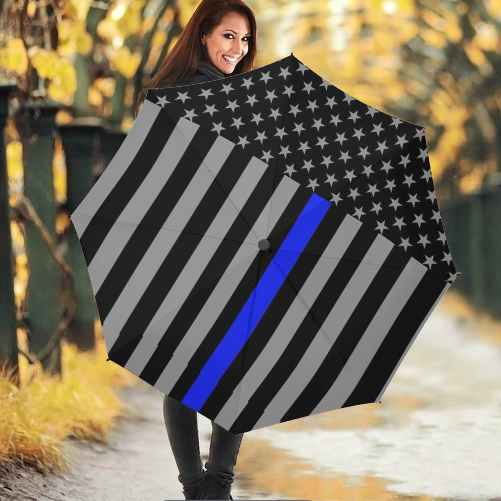 Thin Blue Line Umbrella - Support Law Enforcement