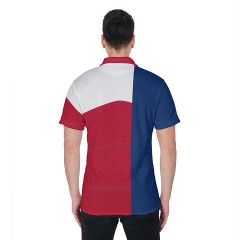 Lone Star Texas Flag Inspired Men's Polo Shirt - Show Your Texan Pride