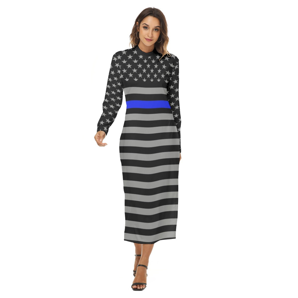 Thin Blue Line Women's Hip Dress - Style Meets Support