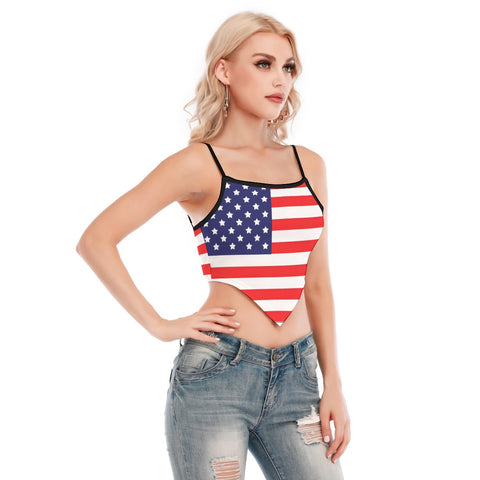 American Flag Women's Cami Tank Top | Stylish & Patriotic Apparel