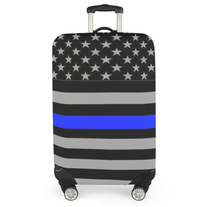 Thin Blue Line Flag Luggage Cover - Protect and Show Your Support