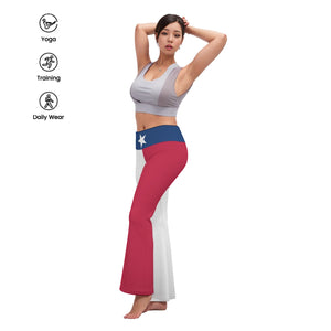 Texas Flag Women's Flare Yoga Pants – Comfort Meets Bell Bottom Style