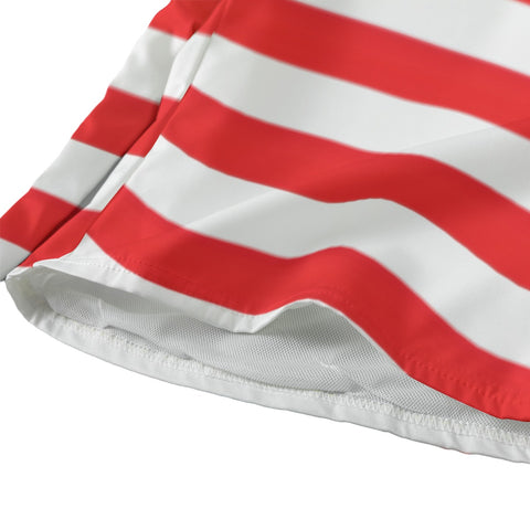 American Flag Inspired Men's Swim Shorts | Patriotic Beachwear