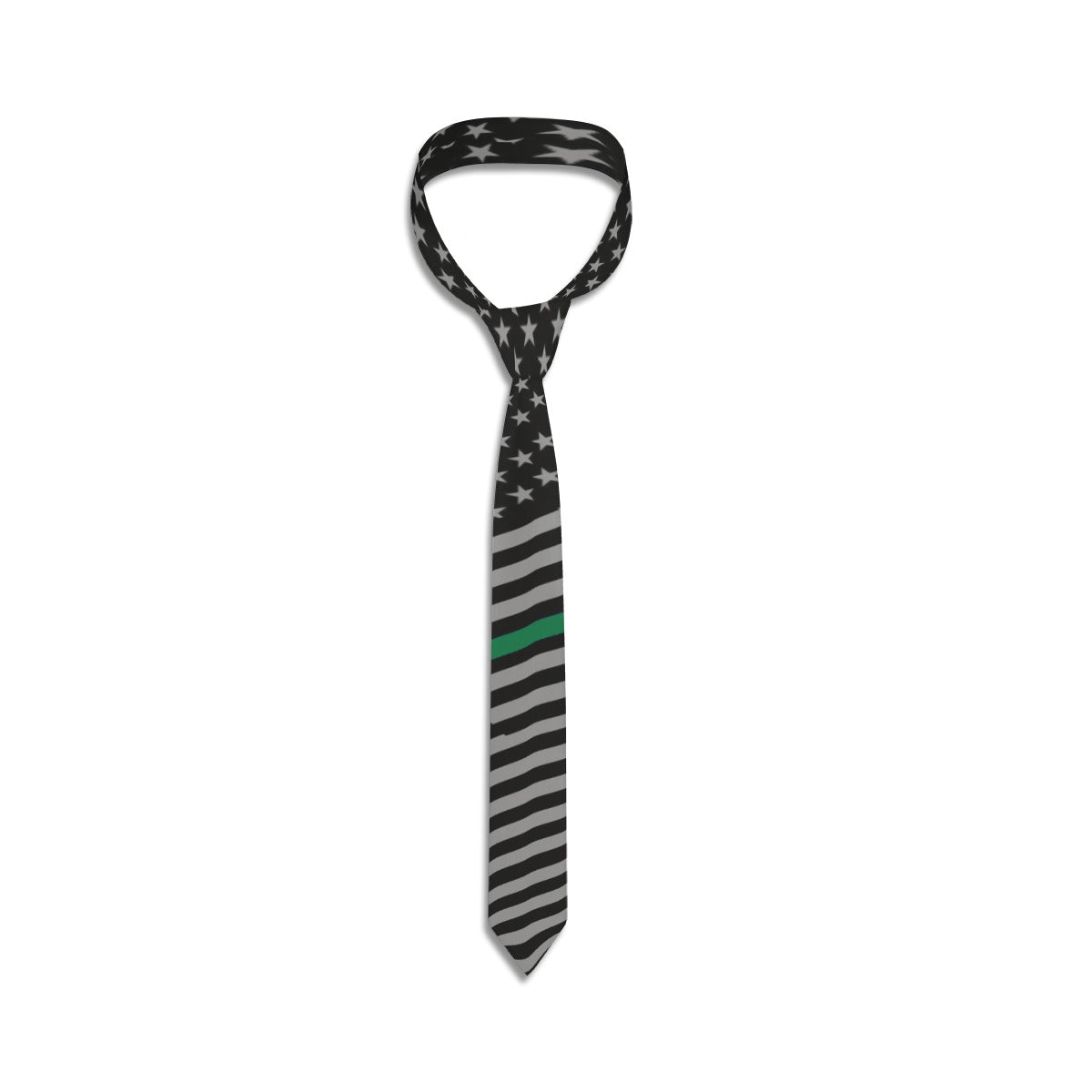 Thin Green Line Flag Necktie - Support & Elegance | Back The Blue Store