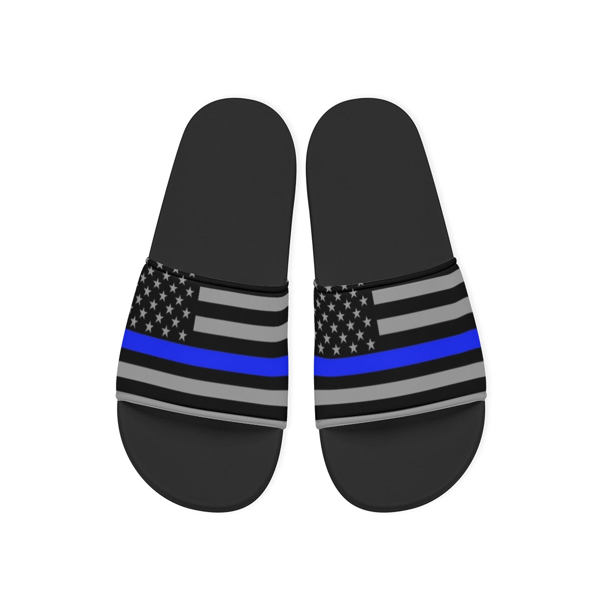 Thin Blue Line Flag Anti-Slip Sandals for Men | Back The Blue Store