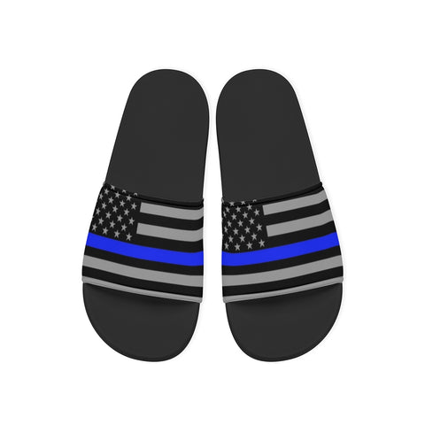 Thin Blue Line Flag Anti-Slip Sandals for Men | Back The Blue Store