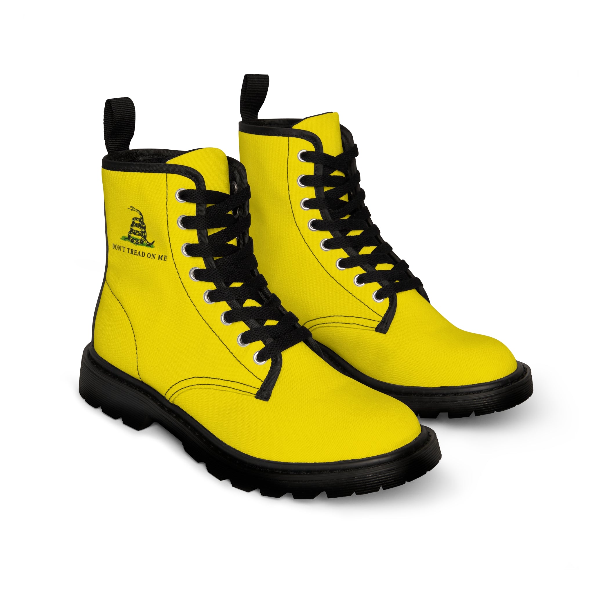 Gadsden Flag Men's Canvas Boots | Walk with Liberty | Back The Blue Store