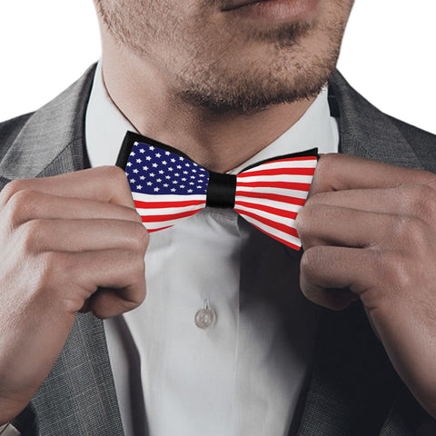 American Flag Inspired Patriotic Bowtie - Show Your Patriotism